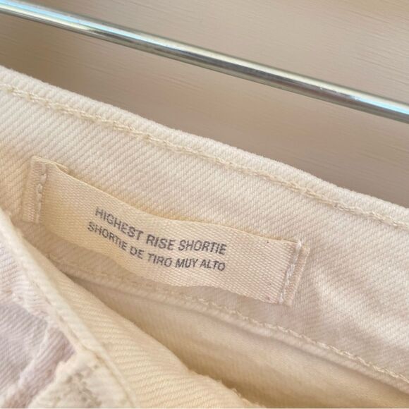 Univeresal Threads Highest Rise Shortie White Distressed Shorts Size 14 - Picture 2 of 7